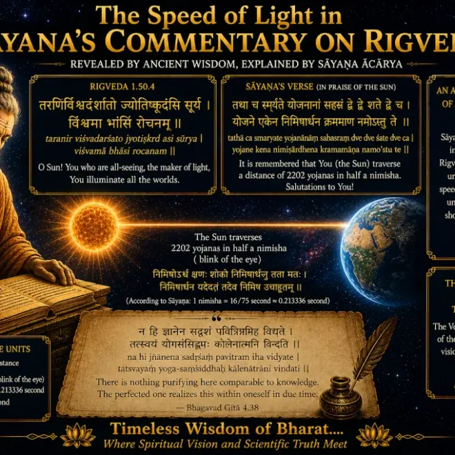 Speed of Light in Sayana’s commentary on Rigveda